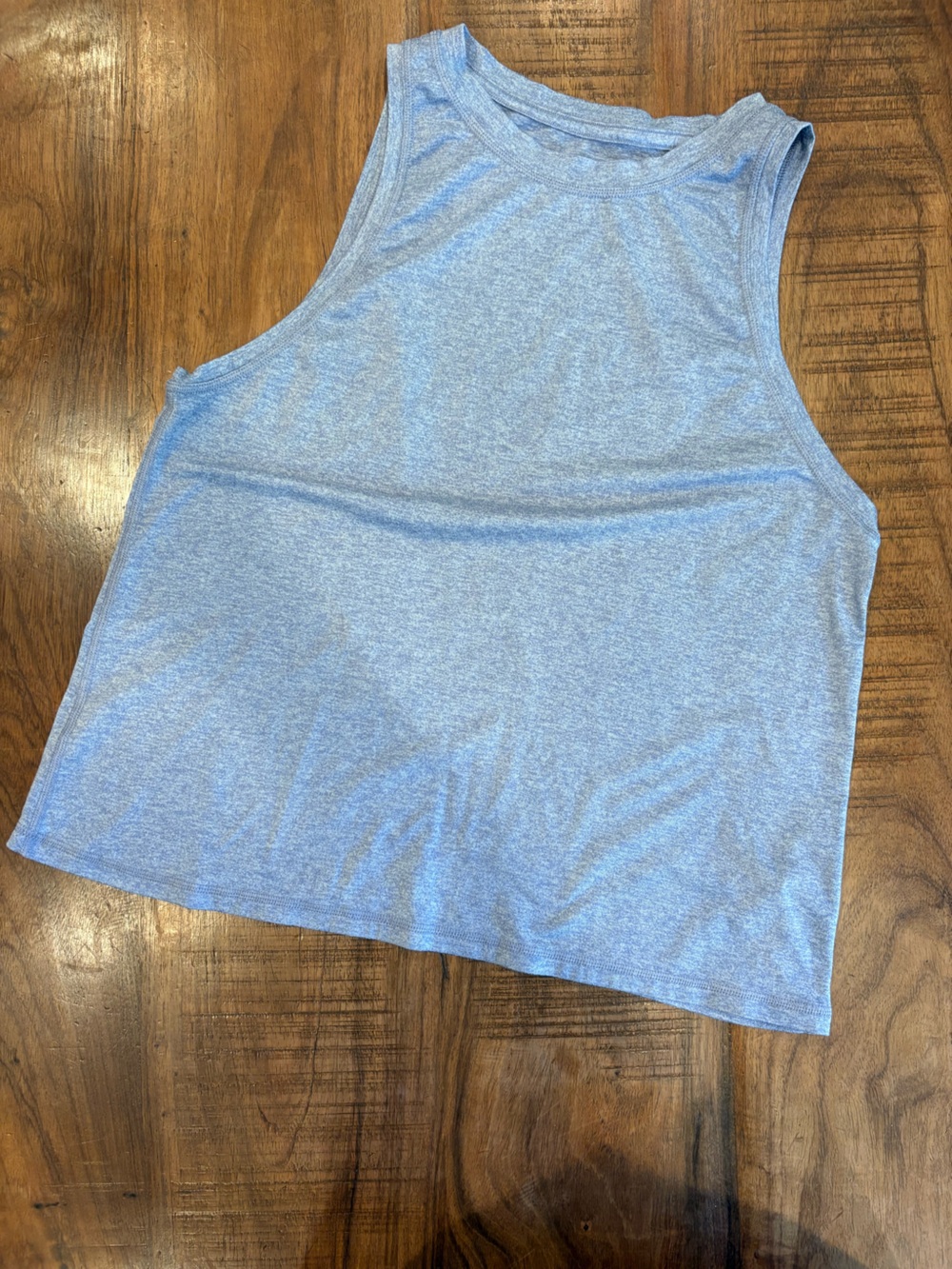 Athleta Light Heather Grey-Blue Tank Top